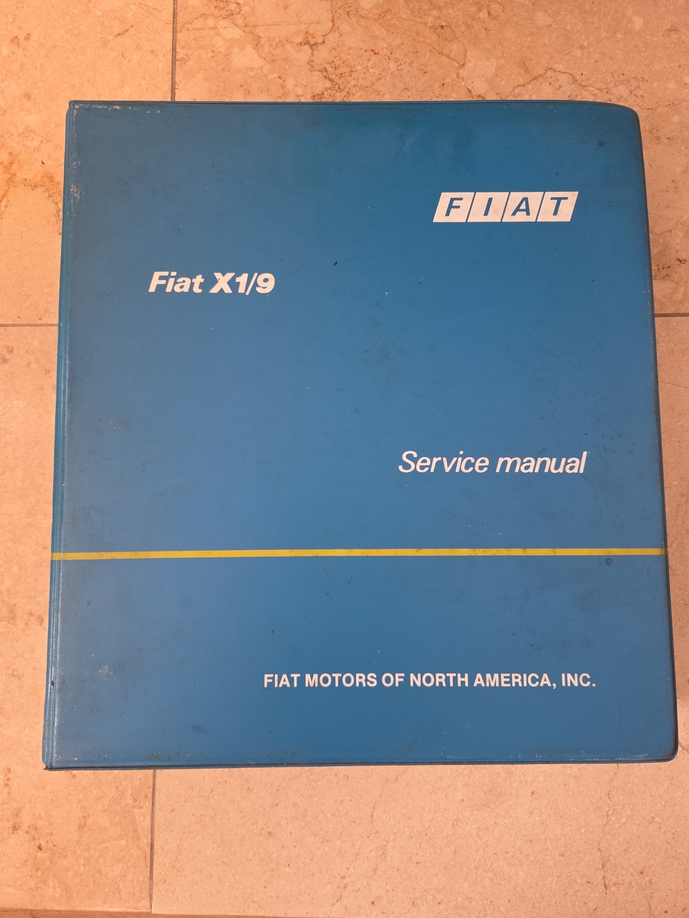 Fiat X1/9 Factory Service Manual 1977 Fiat Motors Of North America, Inc